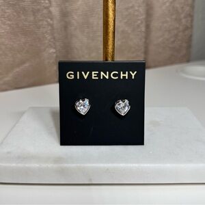 Givenchy Crystal Heart Earrings